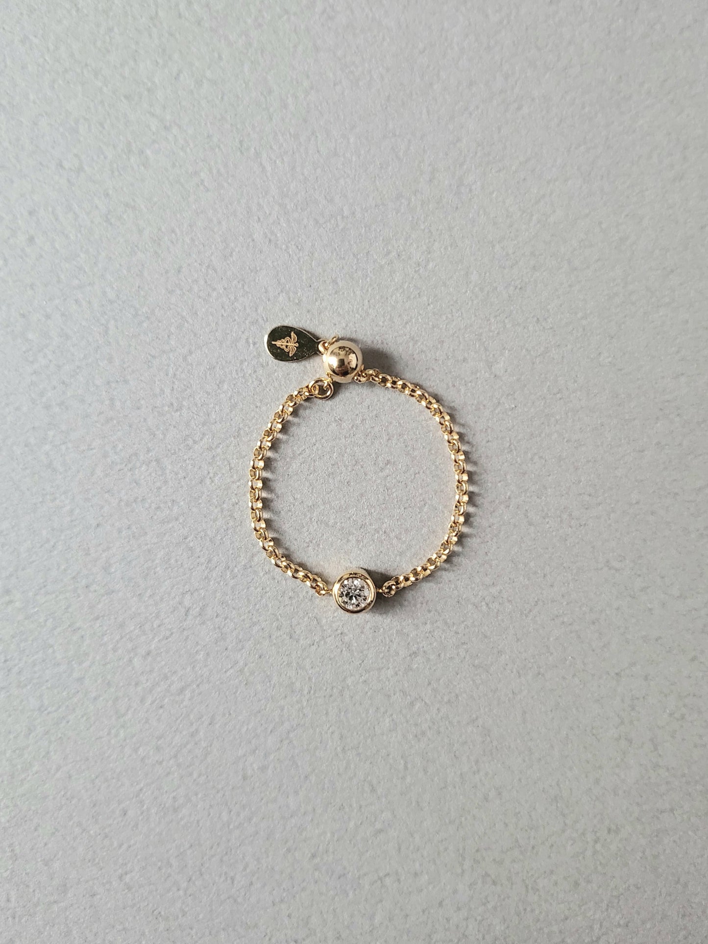 エシカルダイヤモンドチェーンリング(K18)