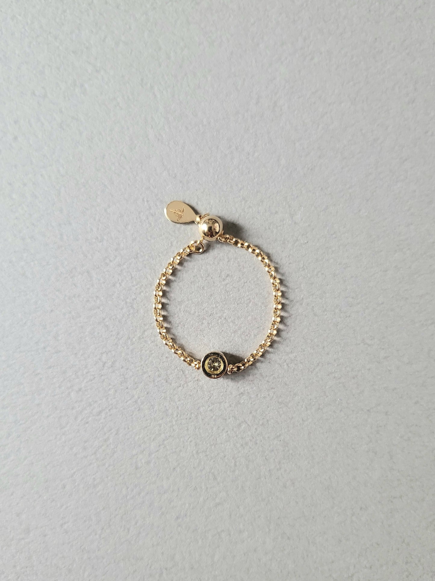 エシカルダイヤモンドチェーンリング(K18)