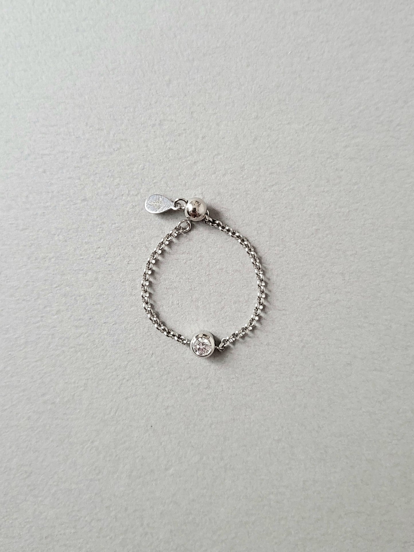 エシカルダイヤモンドチェーンリング(プラチナ)