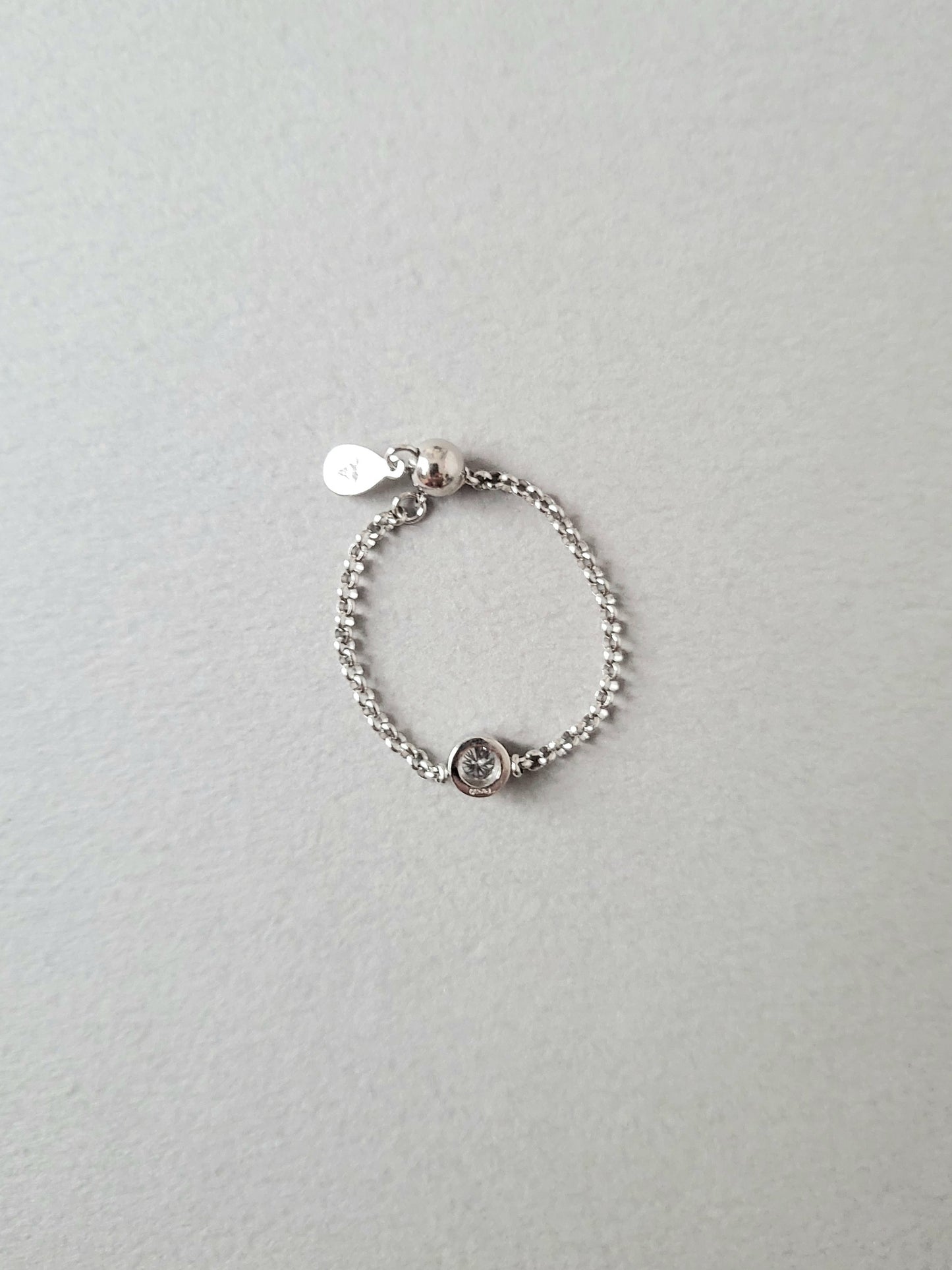 エシカルダイヤモンドチェーンリング(プラチナ)