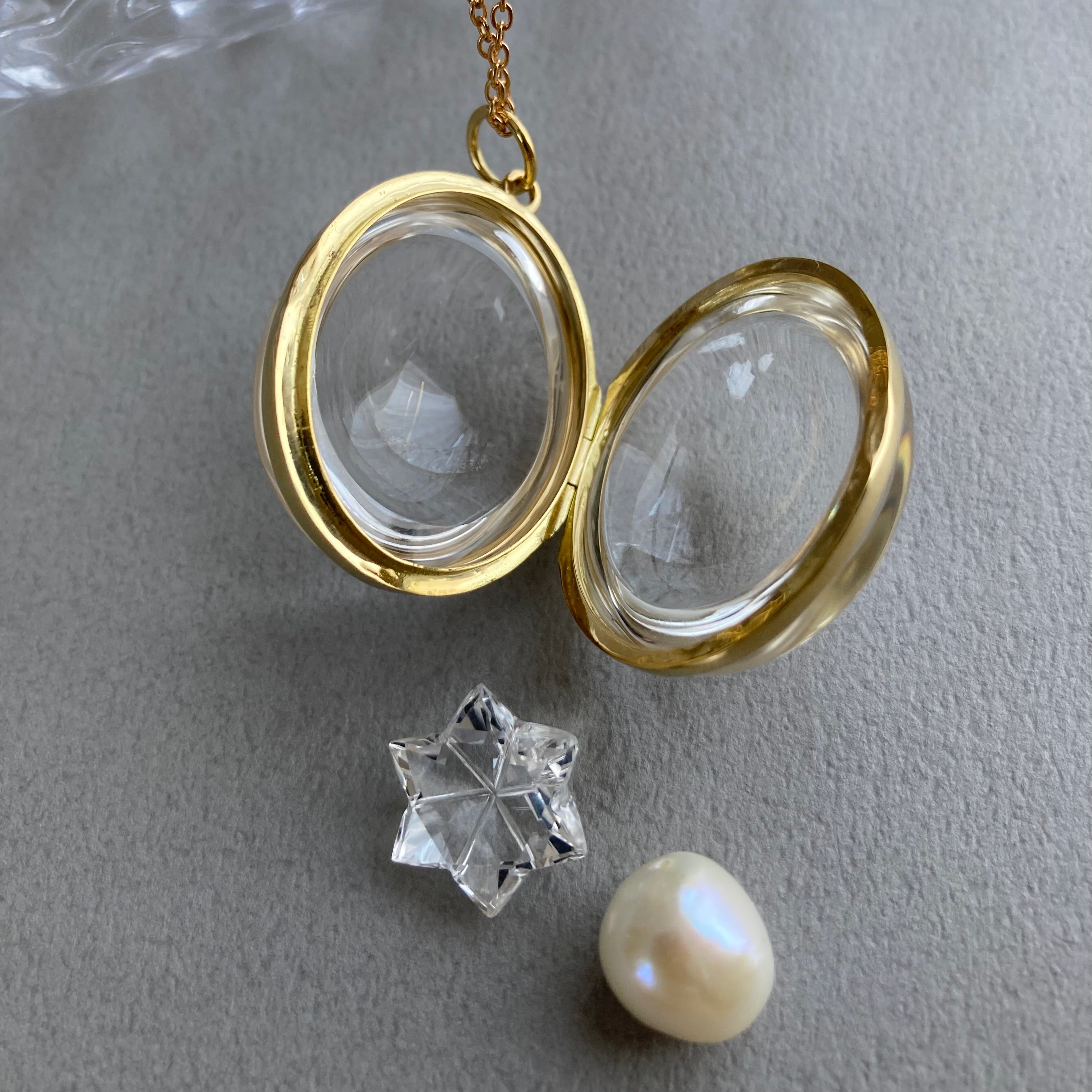 ロッククリスタルロケットペンダント（ラージ） – Jewellery Wanderlust