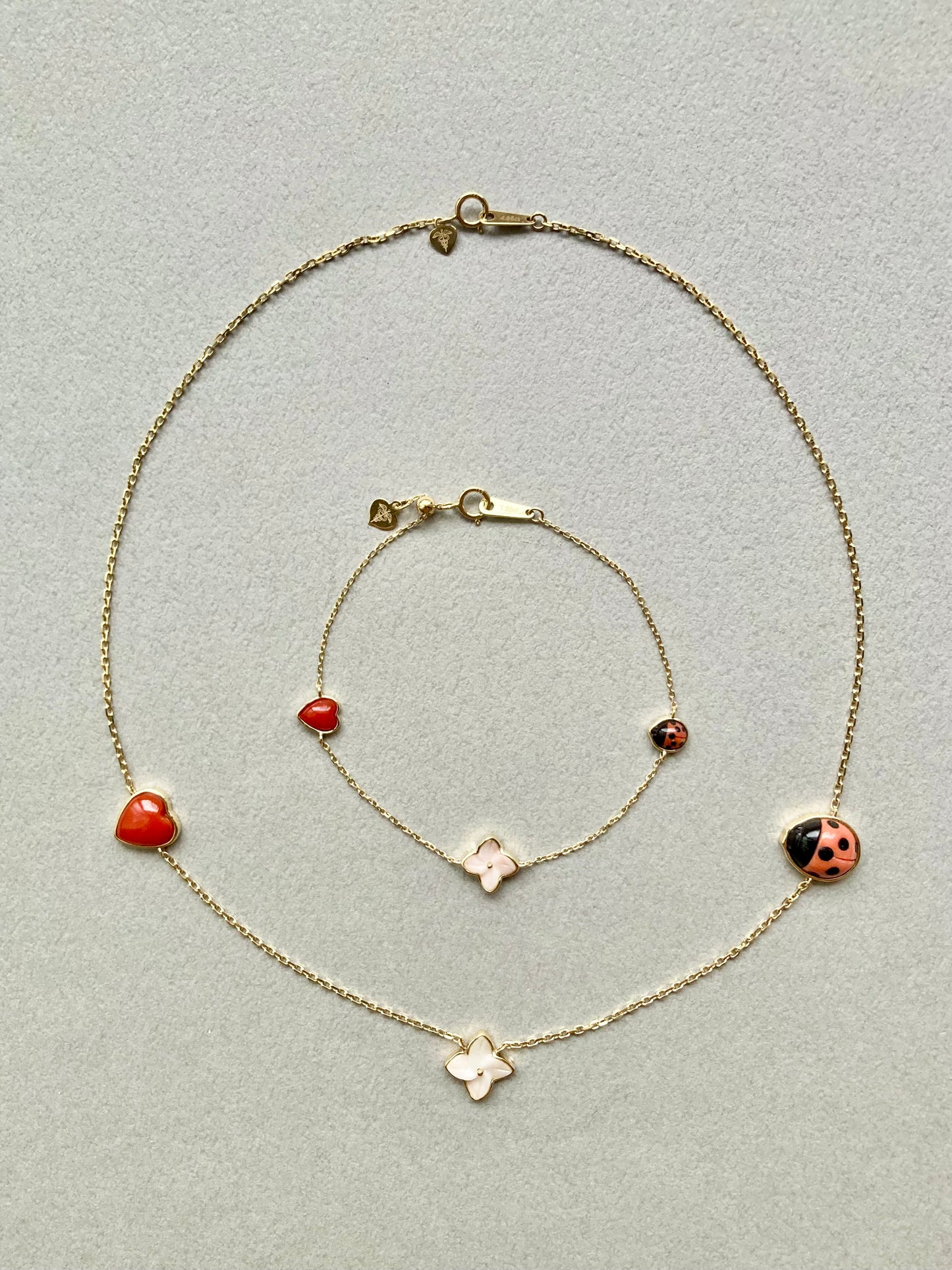 てんとう虫チョーカーネックレス