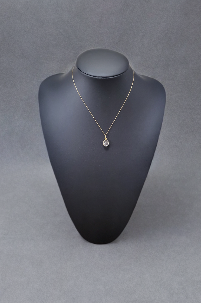 受注生産】ロッククリスタルロケットペンダント(くり抜き無 受注生産】ロッククリスタルロケットペンダント(くり抜き無